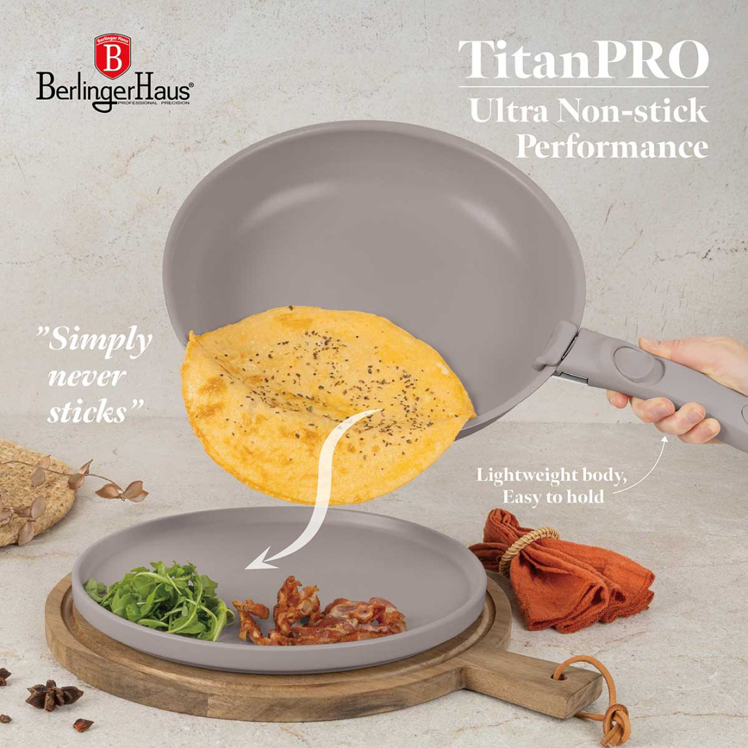 ZESTAW GARNKÓW TYTANOWYCH 9 ELEM. BERLINGER HAUS BH-8255 TAUPE